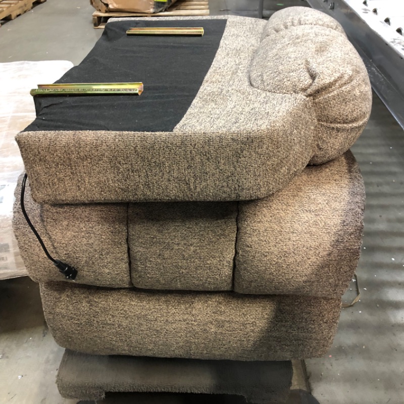 Photo 2 of (Incomplete - Missing Components) Canmov Power Lift Massage Recliner Coffee Chenille Powered Reclining Massage Chair