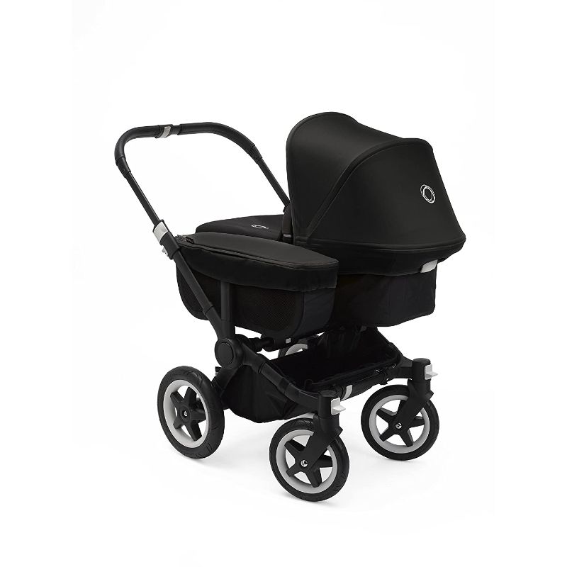 Photo 1 of (Used - Incomplete) Bugaboo Donkey 2 Mono Baby Stroller, Foldable Stroller, Converts into Twin Side-by-Side Sibling Stroller, from Birth Baby Stroller, Infant Stroller, Multiple Seat Positions, Black
