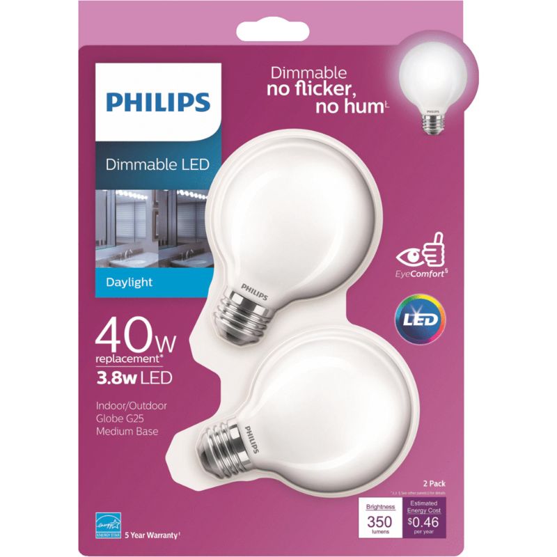 Photo 1 of 2pk 40w G25 LED Bulb
6 PC BUNDLE