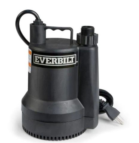 Photo 1 of 1/6 HP Plastic Submersible Utility Pump
