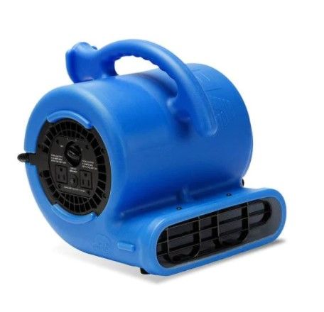 Photo 1 of 1/4 HP Air Mover Blower Fan for Water Damage Restoration Carpet Dryer Floor Home and Plumbing Use in Blue
