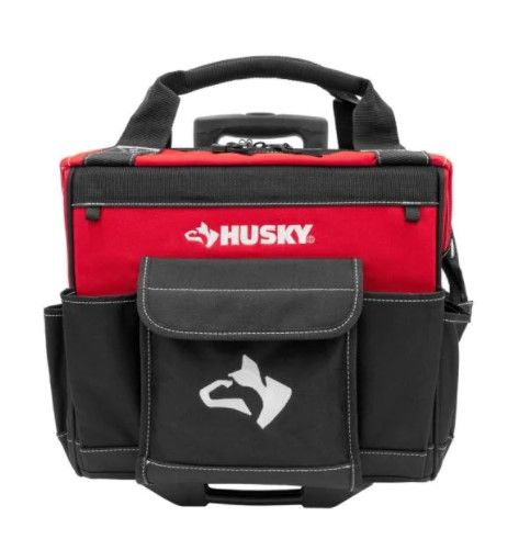 Photo 1 of 14 in. 13 Pocket Rolling Tool Bag
