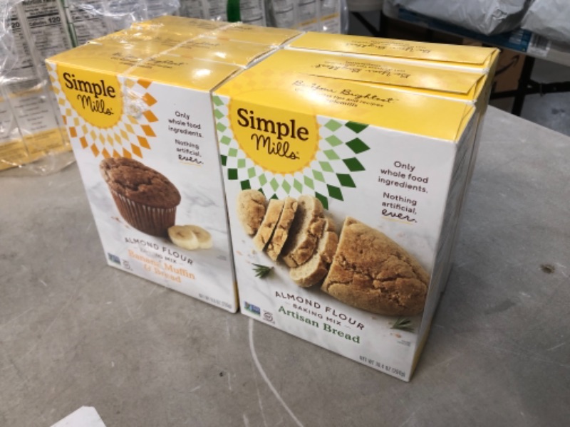 Photo 2 of 6 boxes of Simple Mills Almond Flour Baking Mix, Gluten Free Artisan Bread Mix & Almond Flour Baking Mix, Gluten Free Banana Bread Mix, Muffin Pan Ready, Made with whole foods, (3 boxes Gluten Free Artisan Bread Mix, 3 boxes Almond Flour Baking Mix)
Best 