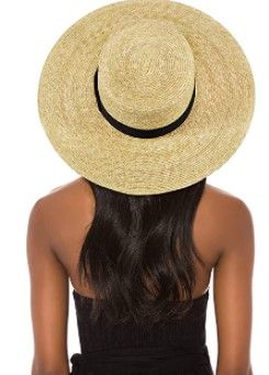 Photo 1 of FEMSÉE Straw Beach Hat - Sun Hats for Women and Men Flat Top Classic Boater Hat
One size