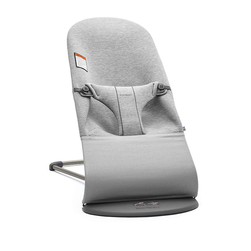 Photo 1 of BabyBjorn Bouncer Bliss, Cotton - Light grey 35.24 x 15.35 x 3.94 inches
