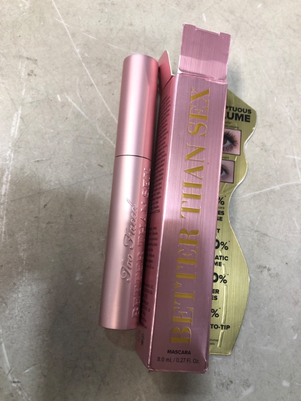 Photo 2 of Too Faced Better Than Sex Mascara 0.27 Ounce Full Size
0.27 Fl Oz (Pack of 1)