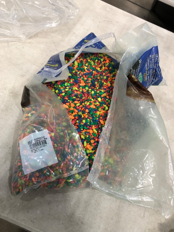 Photo 2 of (OPENED BAG)
Worldwide Imports AWW70301 Color Gravel, 25-Pound, Neon Rainbow