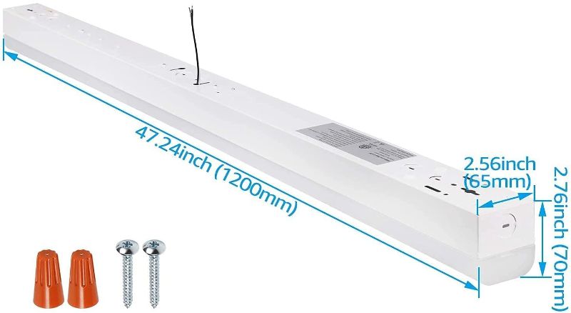 Photo 1 of LEONLITE 4FT LED Shop Light, 40W, 120-277V, Linkable Commercial Garage Lights, 0-10V Dimmable, for Shop Basement 4000K Cool White, ETL-Listed, Pack of 2
