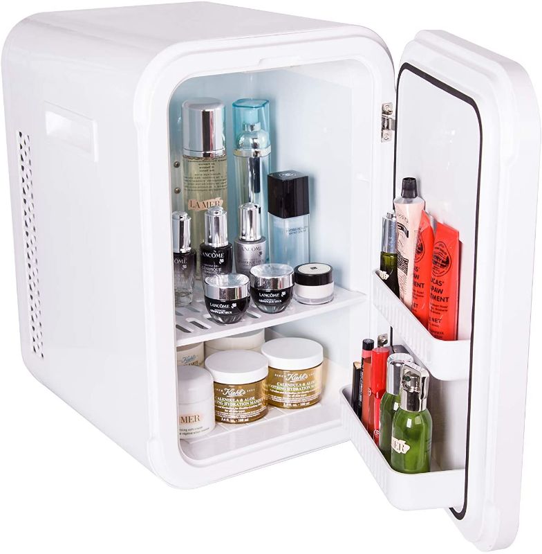 Photo 1 of YUTON White Mini Portable Fridge 22Liter Skincare Fridge