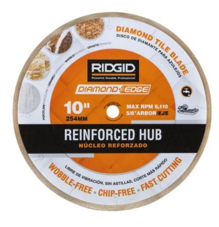 Photo 1 of 10 in. Reinforced Hub Tile Diamond Blade
