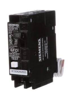 Photo 1 of 15 Amp Single Pole Type QPF2 GFCI Circuit Breaker
