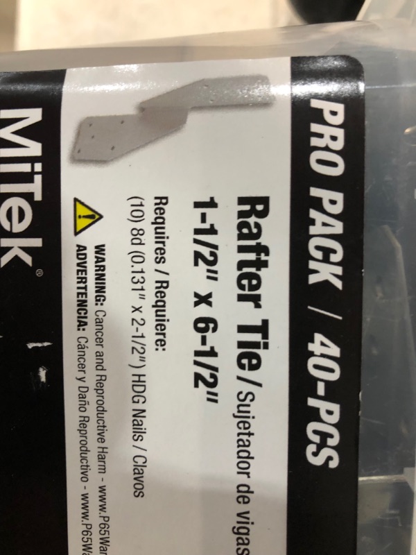 Photo 4 of 1-1/2 in. x 1-1/2 in. x 6-1/2 in. G185 18-Gauge Hurricane Tie (40-Pack) ***Joist angle***
