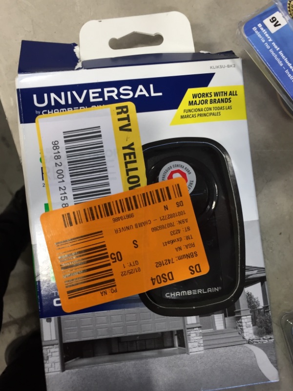 Photo 1 of Universal Clicker Black Garage Door Remote Control