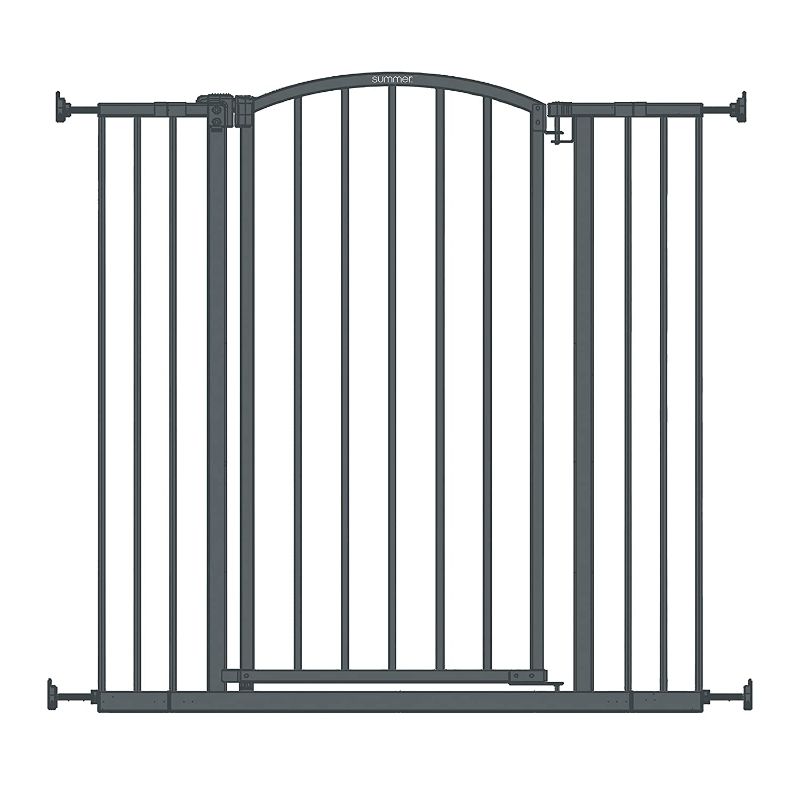 Photo 1 of BENT METAL HINGE***Summer Extra Tall Decor Safety Baby Gate, Gray – 36” Tall, Fits Openings of 28” to 38.25” Wide, 20” Wide Door Opening, Baby and Pet Gate
