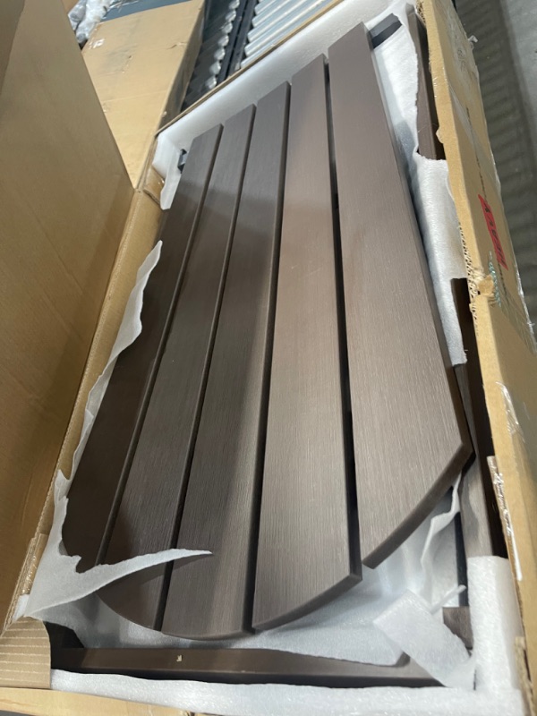 Photo 1 of SERWALL Adirondack Chair, Espresso Brown