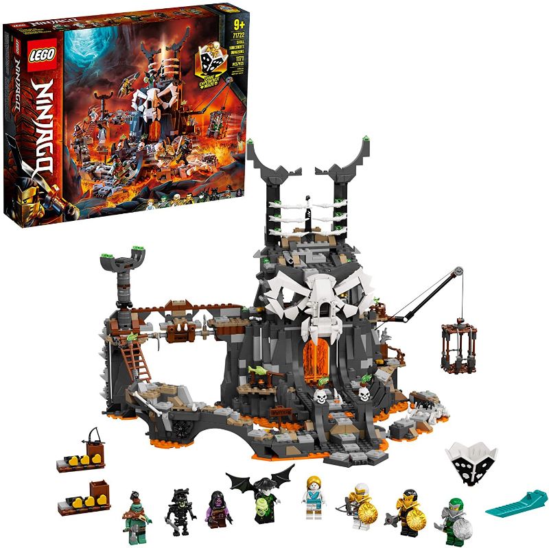 Photo 1 of LEGO NINJAGO Skull Sorcerer’s Dungeons 71722 Dungeon Playset Building Toy for Kids Featuring Buildable Figures (1,171 Pieces)

//USED//