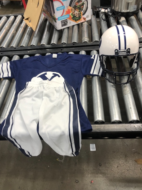 Photo 2 of Franklin Sports NCAA BYU Cougars Kids College Football Uniform Set SMALL
//MISSING SOME ACCESSORIES 