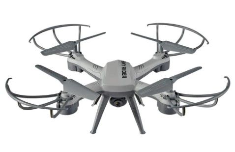 Photo 1 of SKY RIDER
Pro Quadcopter Drone with Wi-Fi Camera, Remote and Phone Holder

//missing hardware//powers on//remote needs to be charged 