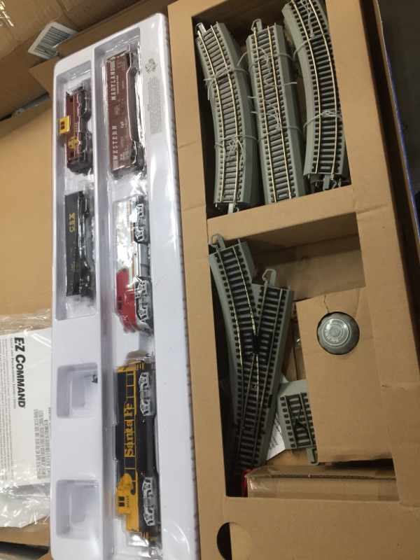 Photo 2 of Electric Train Set for Kids for Holidays Around Christmas Tree with Tracks, High Speed Bullet Engine on Railroad with Sound & Light, Experience Polar Express with Many Accessories and Multiple Paths