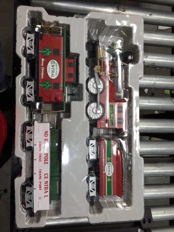 Photo 3 of Lionel North Pole Central Battery-Powered Train Set with Remote + Inner Loop Track Expansion Pack
