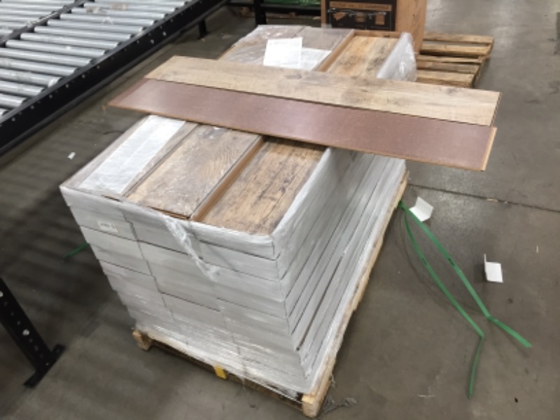 Photo 3 of 27 Box of Reedville Pine 12mm Thick x 8.03 in. Wide x 47.64 in. Length Laminate Flooring (15.94 sq. ft. / case)
