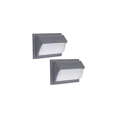 Photo 1 of Honeywell LED Rectangular Security Light (Titanium Gray - 2Pk)
