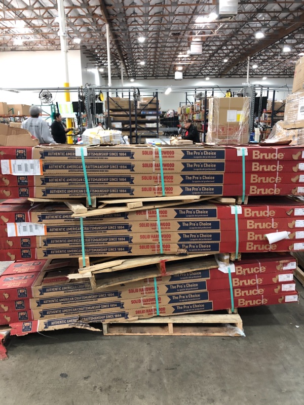 Photo 5 of ***PALLET OF 48****       American Vintage Scraped Mocha 3/4 in. T x 5 in. W x Varying L Solid Hardwood Flooring (23.5 sq. ft. / case)
***PALLET OF 48****