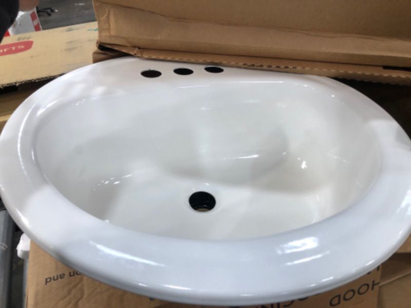 Photo 2 of Bootz Bathroom Sink, Steel, Round, White, 19 Inch