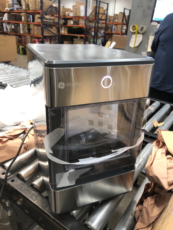 Photo 4 of GE Profile Opal | Countertop Nugget Ice Maker | Portable Ice Machine Complete with Bluetooth Connectivity | Smart Home Kitchen Essentials | Stainless Steel Finish | Up to 24 lbs. of Ice Per Day
