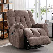 Photo 1 of ***INCOMPLETE, BOX 2 OF 2*** Canmov Power Lift Massage Recliner Coffee Chenille Powered Reclining Massage Chair with Lift Assistance
