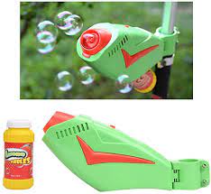 Photo 1 of Prosaice Bubble Machine for Kids, Electric High Output Bubbles Blower Bicycle Scooter Outdoor Blowing Bubble Toy for Children Standard First-Rate