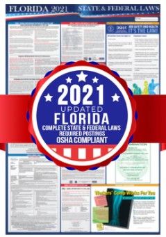 Photo 1 of 2021 florida state and federal law posters