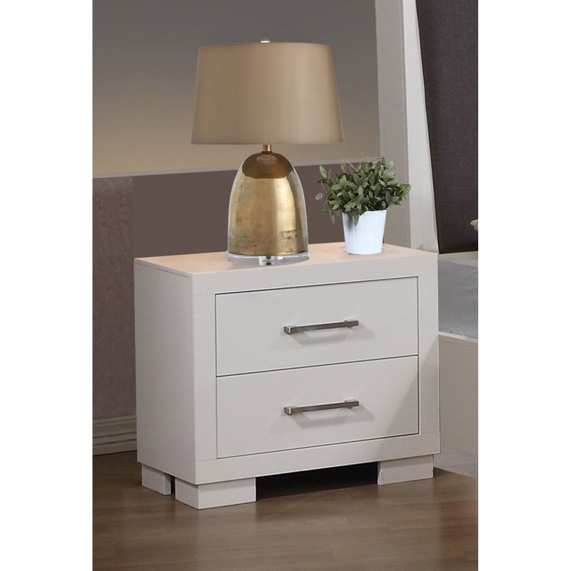 Photo 1 of 202992 Jessica Nightstand with Two Drawers Solid Wood Ash Veneers Dovetail and Side Drawer Consutrction in
