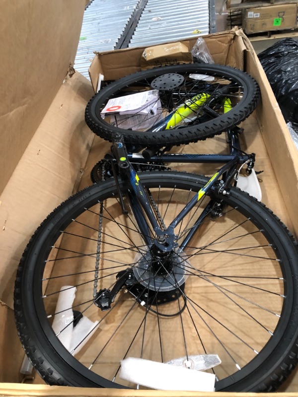 Photo 1 of Huffy Hardtail Mountain Bike, Stone Mountain 26 Inch, 21-Speed, Lightweight, Dark Blue
