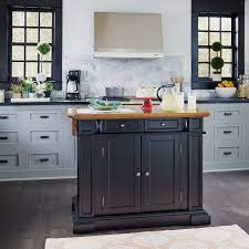 Photo 1 of ***INCOMPLETE MISSAING PIECES *** BOX 2 OF 3 *** Americana Black Kitchen Island With Drop Leaf
