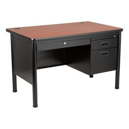 Photo 1 of *** SIMILAR TO PHOTO*** 44 1/2 X 28 DESK WITH 2 FILE CABINETS