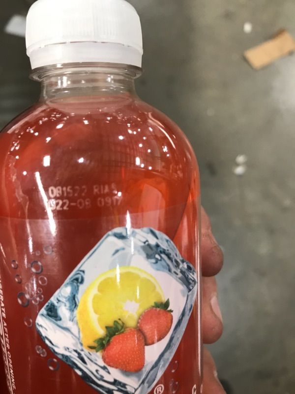 Photo 1 of *** PACK OF 2 *** BEST BUY AUG -15 -2021 *** Sparkling Ice® Naturally Flavored Sparkling Water, Strawberry Lemonade 17 Fl Oz, (Pack of 12)
