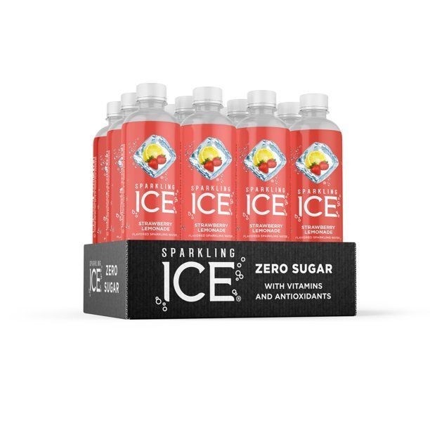 Photo 1 of *** PACK OF 2 *** BEST BUY AUG -15 -2021 *** Sparkling Ice® Naturally Flavored Sparkling Water, Strawberry Lemonade 17 Fl Oz, (Pack of 12)
