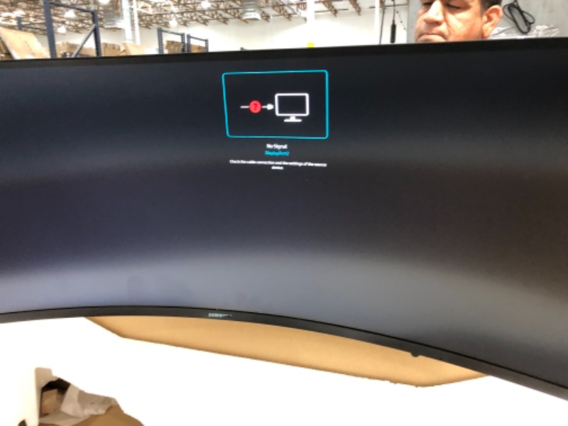 Photo 3 of Samsung -49" Odyssey G9 Gaming Monitor - LC49G95TSSNXZA, Style:QLED, 240Hz
**S/N: CX8MH4ZR802261Z**
**ITEM HAS BEEN TESTED AND POWERS ON**