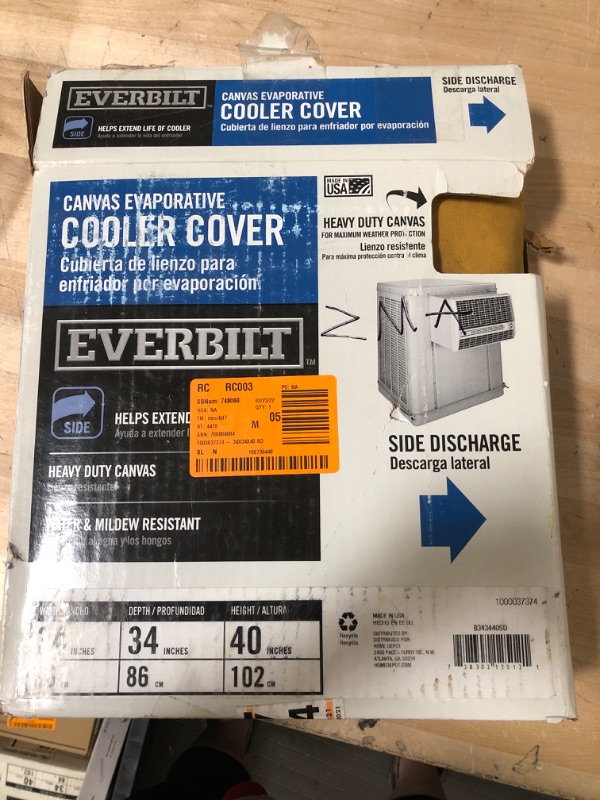 Photo 1 of 34 in. x 34 in. x 40 in. Evaporative Cooler Down Discharge Cover
