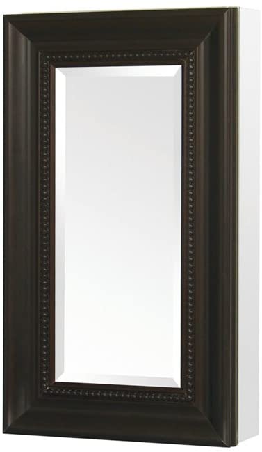 Photo 1 of 
Pegasus
15 in. x 26 in. Framed Recessed or Surface-Mount Bathroom Medicine Cabinet in Oil Rubbed Bronze