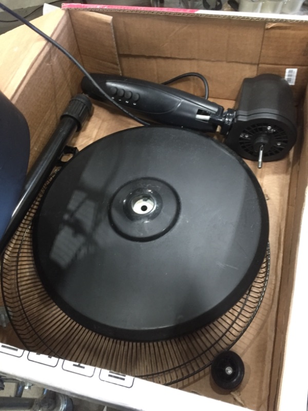Photo 1 of Frigidaire Outdoor Misting Fan & Pedestal Fan 18" Oscillating, Cools up to 500 sq ft with 3 Fan Speeds, FMF2K5BK00 Black
