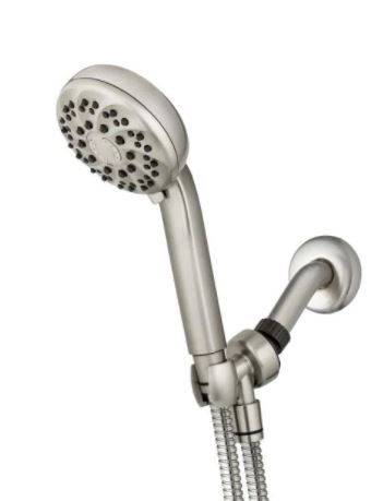 Photo 1 of 
Waterpik
Height Select 7-Spray Patterns with 1.8 GPM 4 in. Height Select Wall Mount Handheld Shower Head in Brushed Nickel