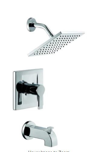 Photo 1 of *INCOMPLETE*Glacier Bay
Modern Single-Handle 1-Spray Tub and Shower Faucet in Chrome (Valve Included)