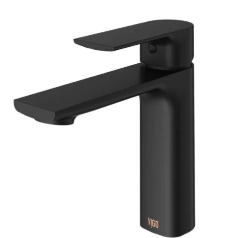 Photo 1 of 
VIGO
Davidson Single-Handle Single Hole Bathroom Faucet in Matte Black