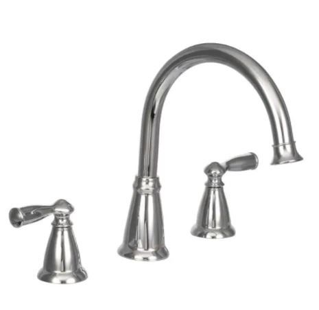 Photo 1 of 
MOEN
Banbury 2-Handle Deck-Mount High Arc Roman Tub Faucet in Spot Resist Brushed Nickel (Valve Included)