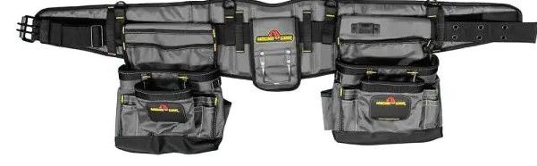 Photo 1 of 19-Pocket Builders Tool Belt with Integrated Back Support
