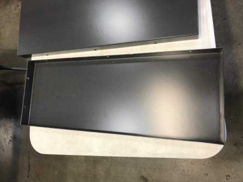 Photo 1 of 2-piece 10 x 27 metal shelves -grey
*stock photo does not match item please view for detail**