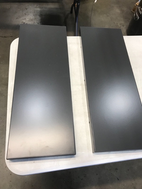 Photo 1 of 2-piece 10 x 27 metal shelves -grey
*stock photo does not match item please view for detail**