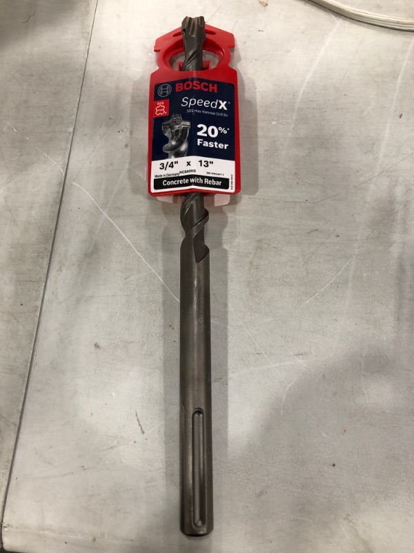 Photo 2 of Bosch
1-1/2 in. x 16 in. x 21 in. SDS-Max Speed-X Carbide Rotary Hammer Drill Bit for Concrete Drilling